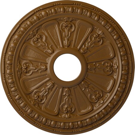 Ekena Millwork Raymond Ceiling Medallion (Fits Canopies up to 5 1/8"), 18 1/8"OD 3 5/8"ID x 1 1/8"P, Smokey Topaz CM18RASTF